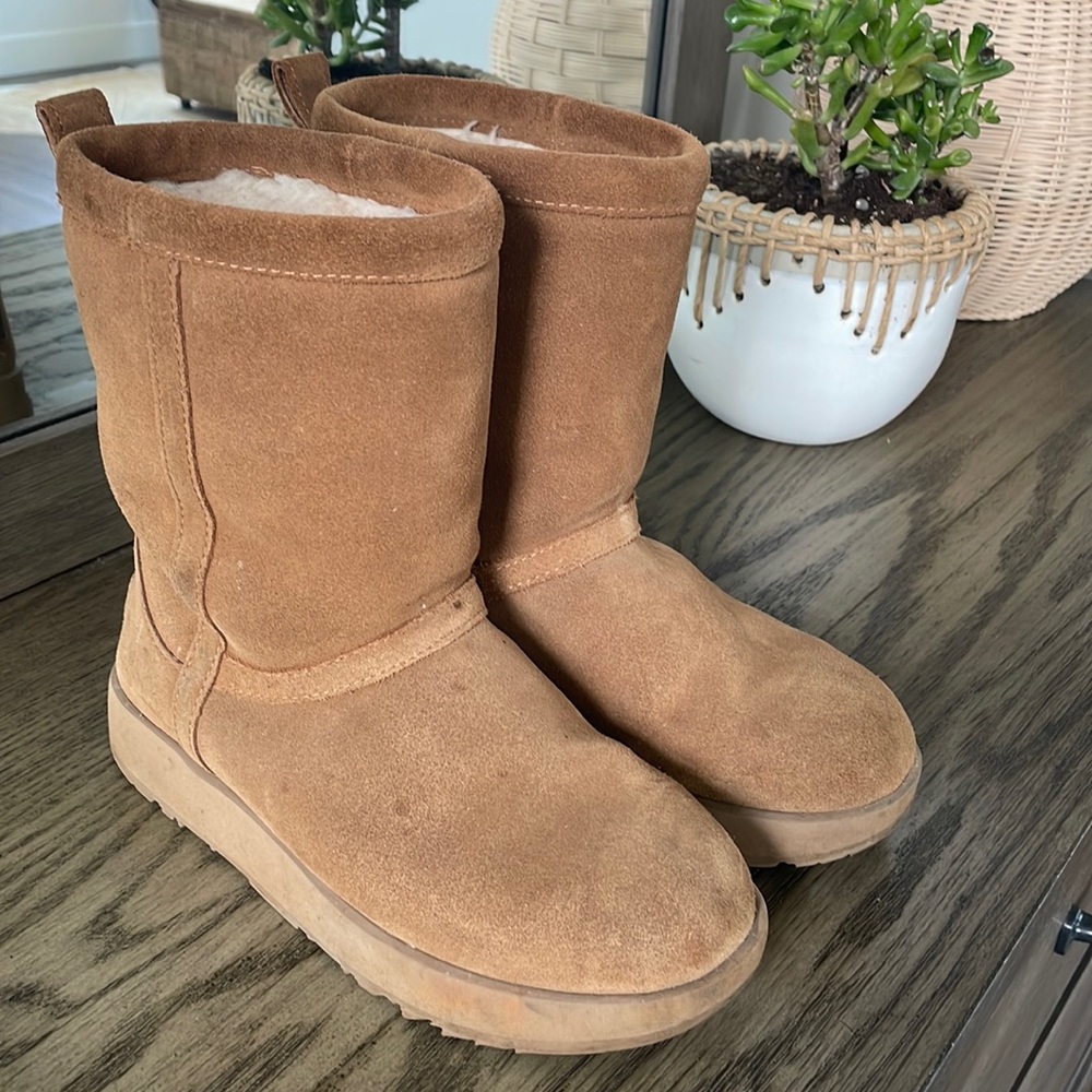 UGG Classic Chestnut Waterproof Suede Calf Boots